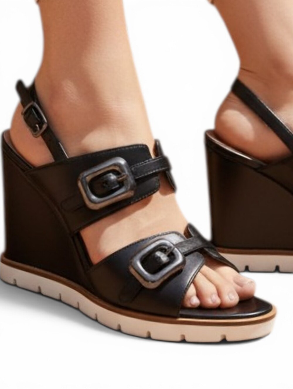 Linea Paolo Elvie Slingback Wedge Sandals
